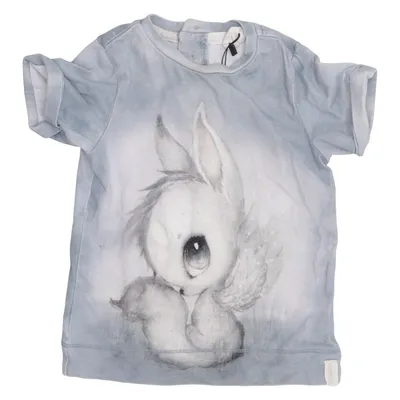 T-shirt (Blau) von Mrs Mighetto x H&M Baumwolle, Elasthan