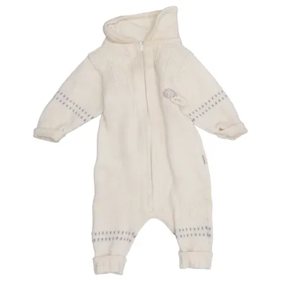 Rompers (White) from Lillelam Merino wool