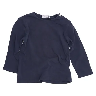 T-shirt à manches longues (Bleu) de Mimirose Coton, Élasthane