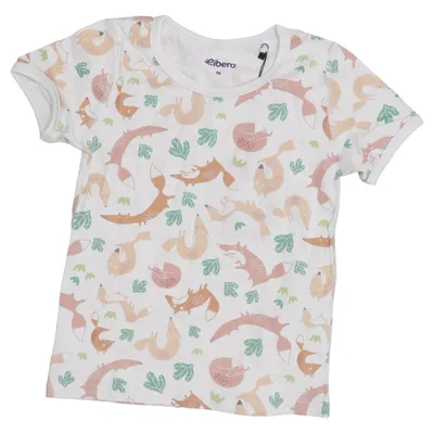 T-shirt (Blanc, Multicolore) de Libero Coton