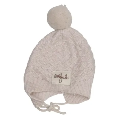 Bobble hat (Beige) from Little Jalo Wool