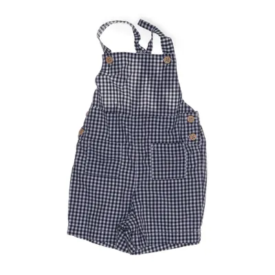 Dungaree shorts (Blue, White) from Cyrillus