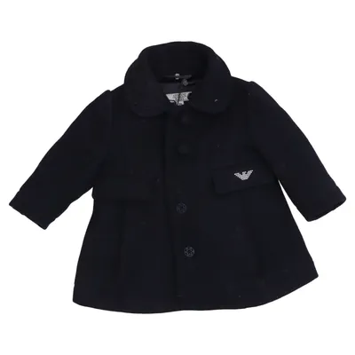 Coat (Blue) from Armani Baby Acrylic, Polyamide, Polyester, Wool