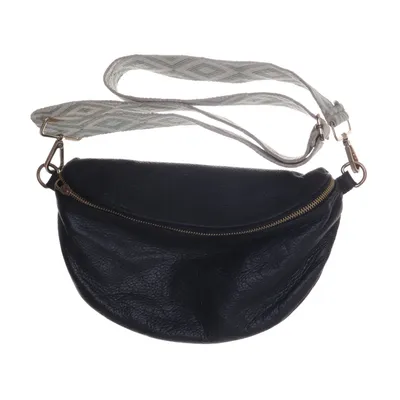 Axelremsväska (Svart) från Borse in Pelle Skinn