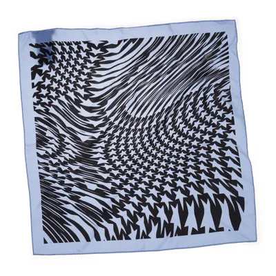 Halsdoek (Blauw, Zwart) van Mugler x H&M Zijde