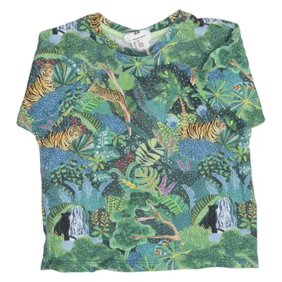 T-shirt (Groen, Blauw, Zwart, Geel) van H&M x Angela McKay Katoen