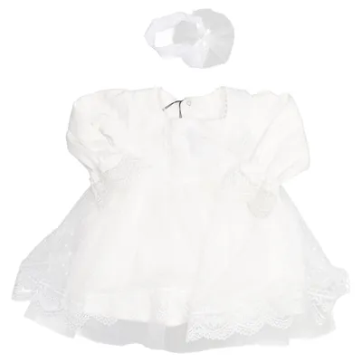 Blumenkinderkleid (Weiß) von Baby Baby