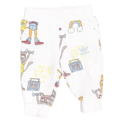 Sweatpants (White, Multicolored) from Adidas Mini Rodini Organic cotton, Recycled polyester