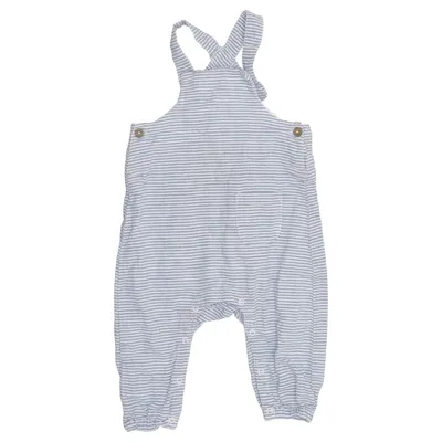 Hängselbyxor (Blå, Vit) från Lindex Newborn Bomull