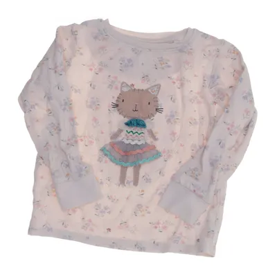 Långärmad t-shirt (Beige, Flerfärgad) från Next Bomull