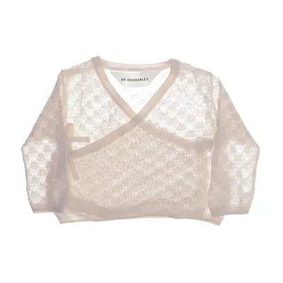 Wrap cardigan (Beige) from H&M Adorables