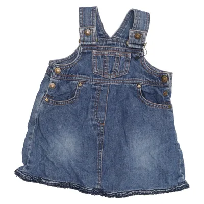 Robe salopette (Bleu) de Little Coton