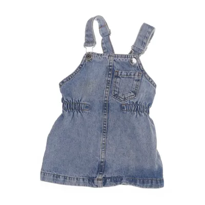 Hängselklänning (Blå) från Mini Gina Tricot Bomull