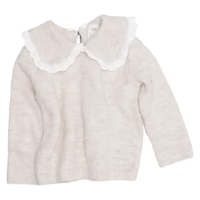 Pull-over (Beige) de H&M Acrylique, Élasthane, Polyamide, Polyester, Laine