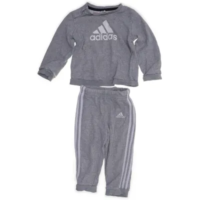 Träningsset (Grå) från Adidas Bomull, Återvunnen polyester