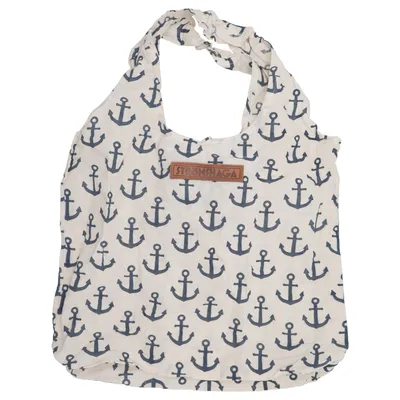 Canvas tas (Beige, Blauw) van Strömshaga