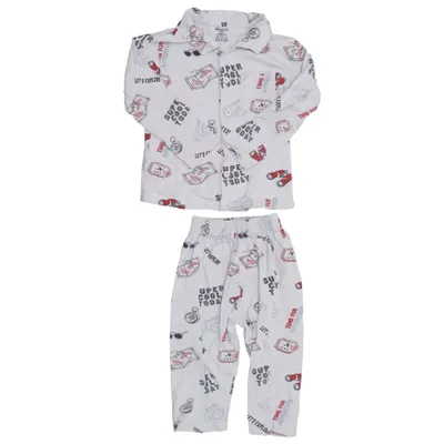 Pyjamasz (Grå, Flerfarvet) fra Smarty Bomuld