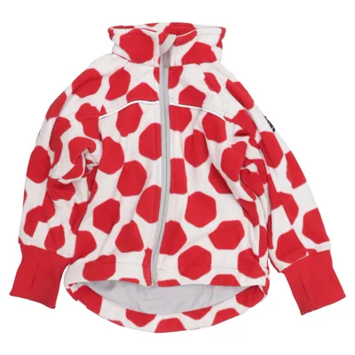 Fleecejakke (Rød, Hvid, Flerfarvet) fra Polarn O. Pyret Polyester