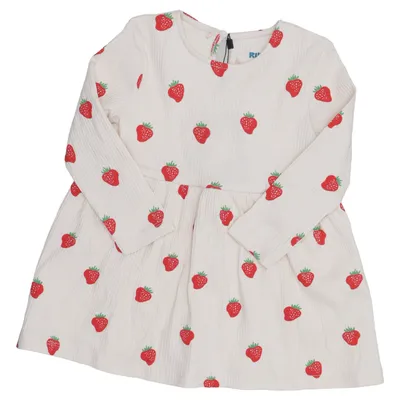 Robe (Beige, Rouge) de Rikiki Coton, Élasthane