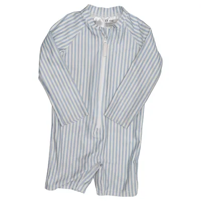 UV beschermende kleding (Blauw, Wit) van H&M Elastaan, Polyester