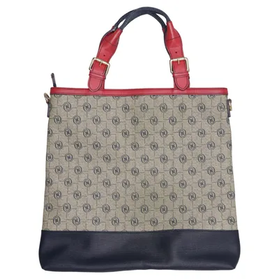 Handtas (Beige, Zwart, Rood) van Vakko Leer