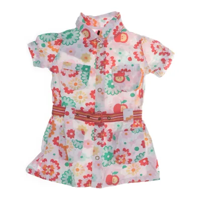 Shirt dress (White, Multicolored) from Hema