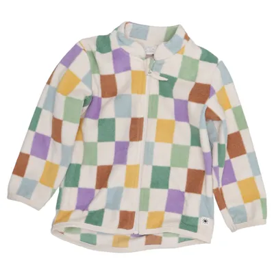 Fleece jacket (Beige, Multicolored) from Lindex Baby Polyester