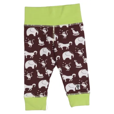 Leggings (Brown, Green, White) from Plastisock Cotton, Elastane