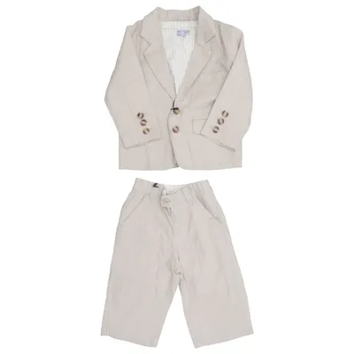 Kostym (Beige) från Oyoy Bomull, Linne