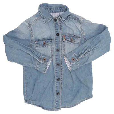 Denim shirt (Blue) from LDB Industries Cotton