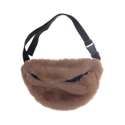 Midjeväska (Svart, Beige) från Petit by Sofie Schnoor Pälsimitation