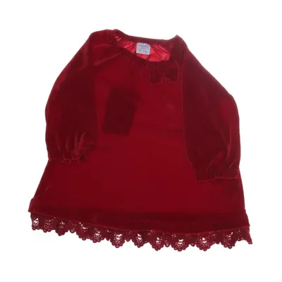 Klänning (Röd) från Lindex Baby Elastan, Polyester