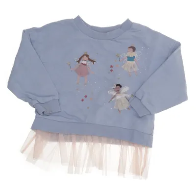 Sweatshirt (Blauw, Meerkleurig) van Next Katoen, Gerecycled polyester