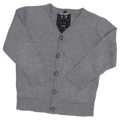 Cardigan (Grå) fra Kids by Lindex Bomuld