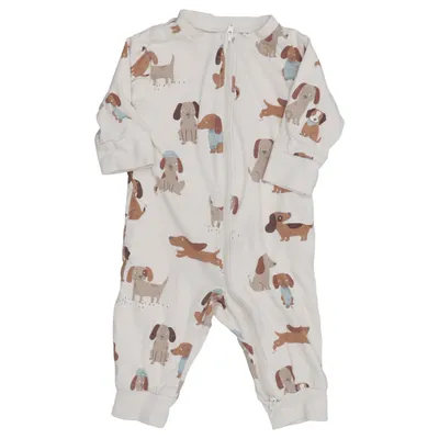 Sparkdräkt (Beige, Flerfärgad) från Lindex Baby Bomull