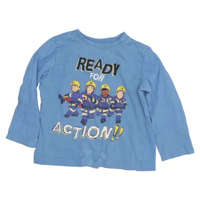 Long sleeve T-shirt (Blue) from Sinsay Cotton