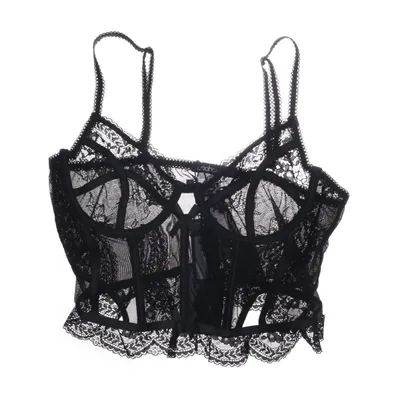 Bustier (Black) from Boohoo Elastane, Polyamide, Polyester