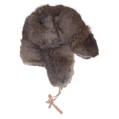 Pilotenmuts (Bruin) van J.Lindeberg Konijnenbont, Polyester