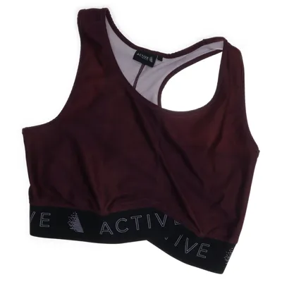 Sport-BH (Röd) från Active by Zizzi Elastan, Polyester