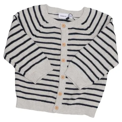 Cardigan (Beige, Black) from Name It Organic cotton