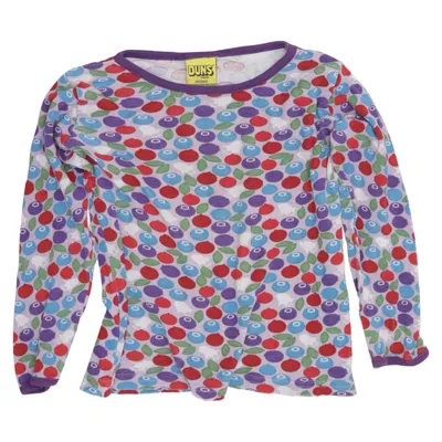 Langarmshirt (Blau, Mehrfarbig) von Duns Bio-Baumwolle