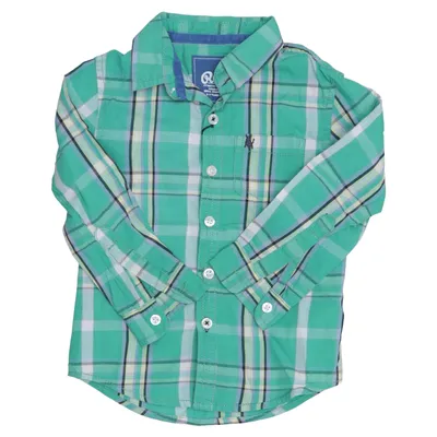 Shirt (Groen, Blauw, Wit) van Rebel