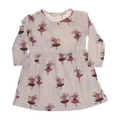Dress (Beige, Multicolored) from Amy Lucy Cotton, Elastane