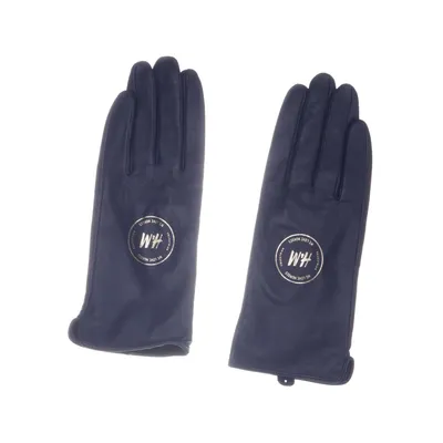Gloves (Blue) from H&M Polyester, Leather