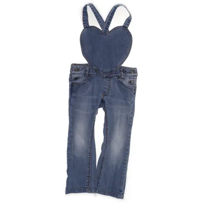 Dungarees (Blue) from Mini Rodini Cotton, Elastane
