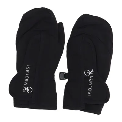 Mittens (Black) from Isbjörn of Sweden Polyester, Polyurethane