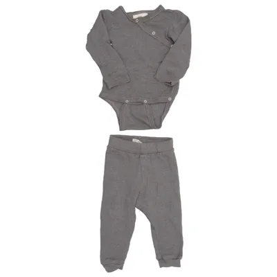 Ensemble (Gris) de Nøstebarn Soie, Laine