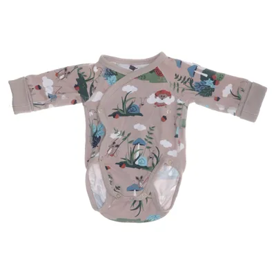 Body (Beige, Flerfärgad) från Polarn O. Pyret Ekologisk bomull