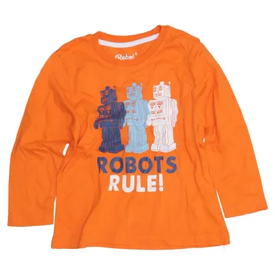 Long sleeve T-shirt (Orange) from Rebel by Primark Cotton