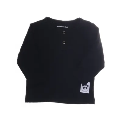 Långärmad t-shirt (Svart) från Mini Rodini Elastan, Lyocell